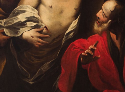 Antiquités - Incredulity Of Saint Thomas - Valerio Castello (Genoa, 1624 - 1659)